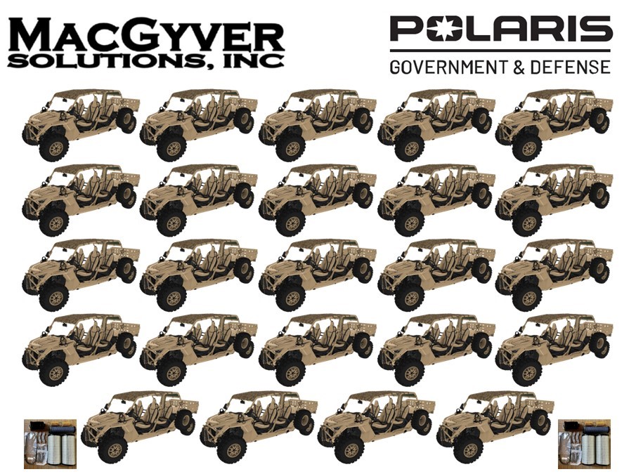 Large order of MRZR-Alpha4 Light Tactical Vehicle LTATV, ULTV have been delivered to the US Air Force by MacGyver Solutions.